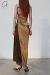 OUDE WAAG Core Velvet Strap Dress OW-23SS-DS10 Ginger
